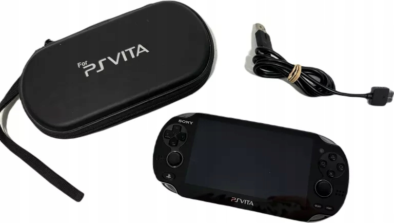 KONSOLA SONY PLAYSTATION VITA PCH-1004 PSV + KABEL I DWIE KARTY SD