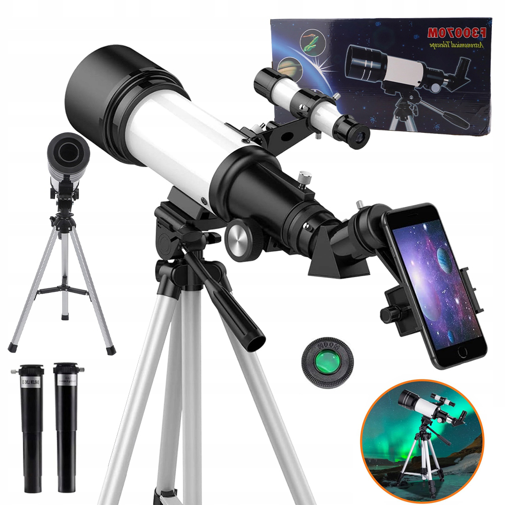 TELESKOP ASTRONOMICZNY DO SMARTFON LUNETA POCZĄTKUJĄCY ŁATWY W UŻYCIU