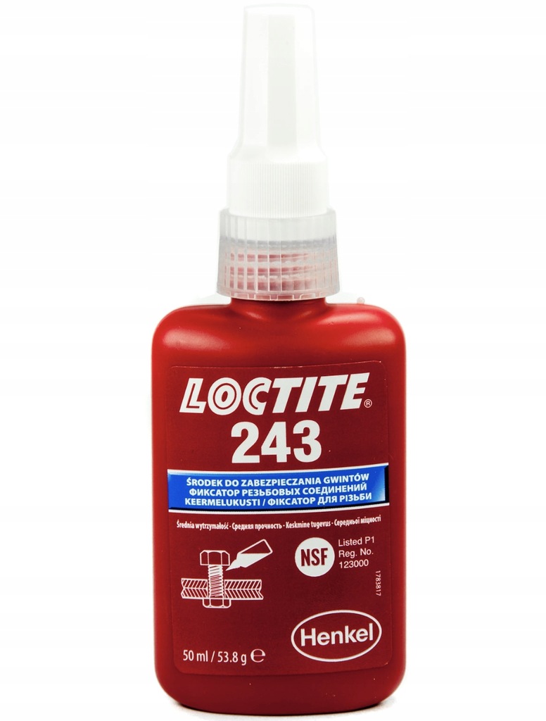 LOCTITE 243 Klej do zabezpieczenia gwintów 50ml