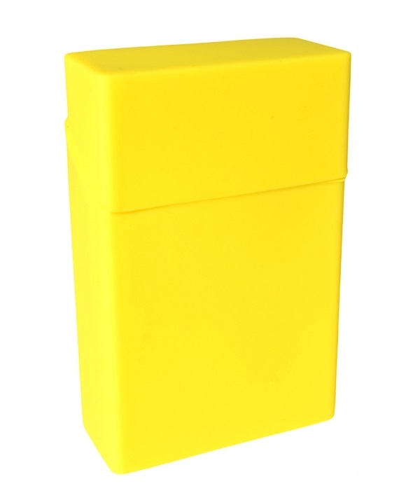 Pudełko etui na papierosy silikon KS Żółte