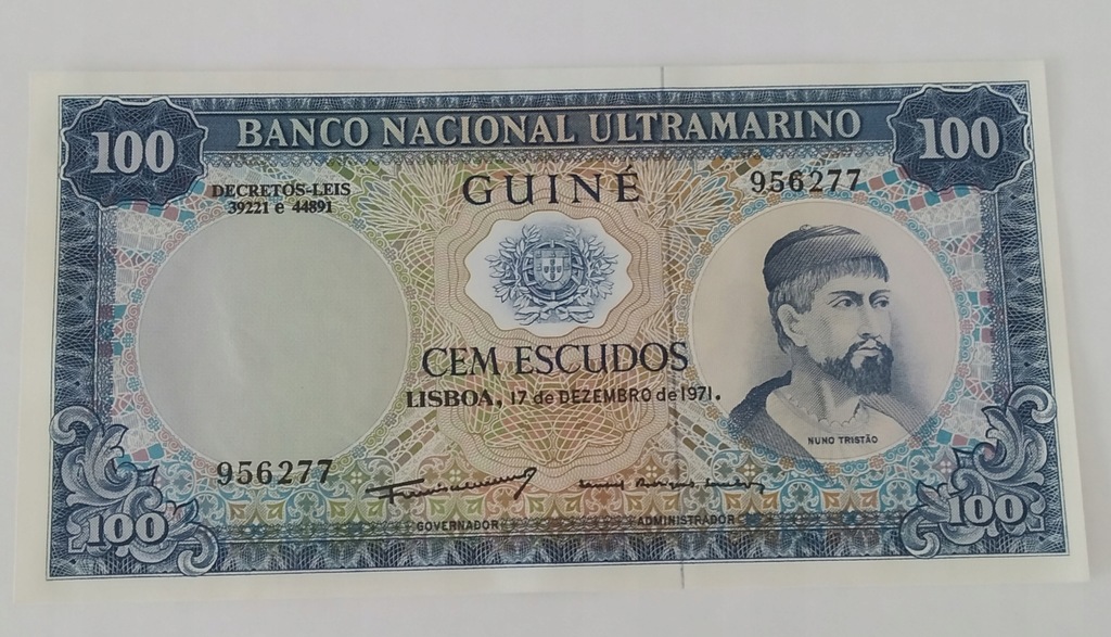 Gwinea Portugalska, 100 Escudos, 1971, UNC