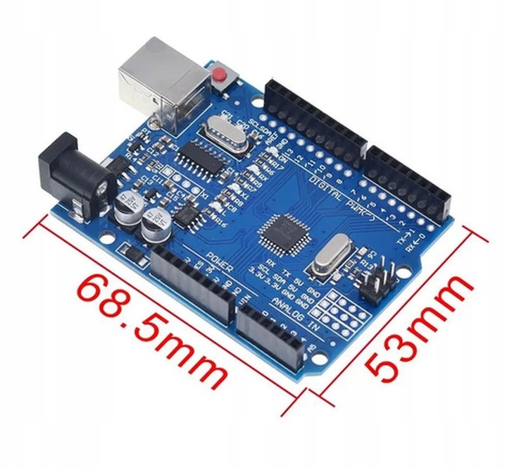 UNO R3 CH340G ZGODNE Z ARDUINO UNO R3 ATMEGA328P KLON CLONE BOARD