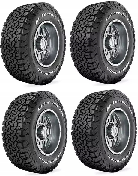 4xBFGOODRICH ALL TERRAIN T/A KO2 255/70R16 120 S PRZYCZEPNOŚĆ NA ŚNIEGU (3P