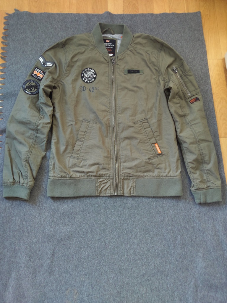 KURTKA SUPERDRY BOMBER ROOKIE AVIATOR roz.M. NOWA