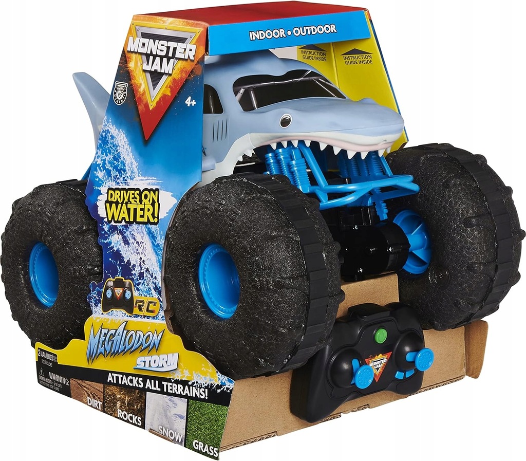 Monster Jam 6056227 Megalodon Storm Zdalnie Sterowany Pojazd Skala 1:15