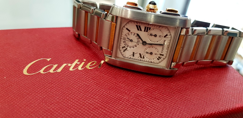 ZEGAREK CARTIER STAL ZŁOTO PR 750