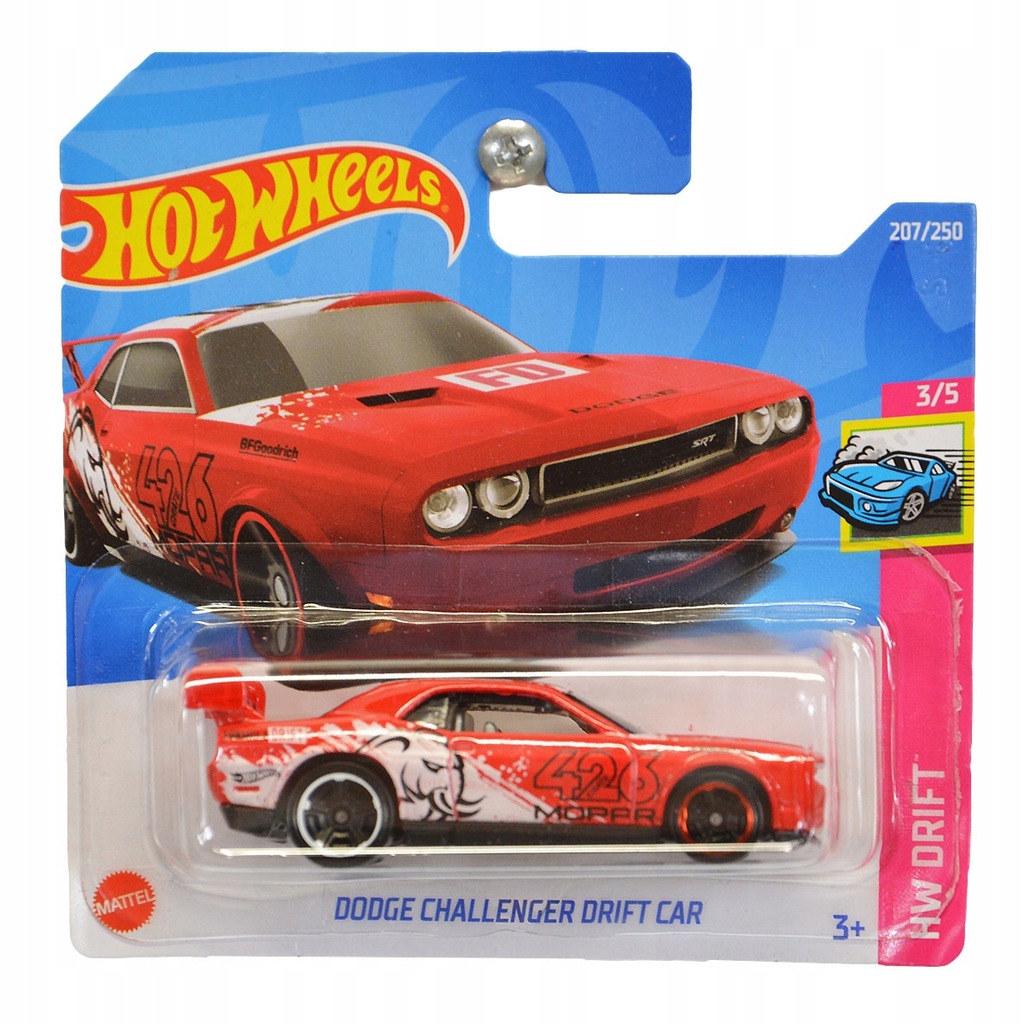 HOT WHEELS AUTO DODGE CHALLENGER DRIFT MOPAR RED