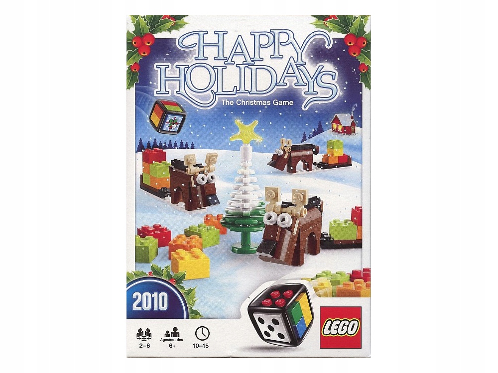 NOWE UNIKATOWE LEGO GRA ŚWIĄTECZNA 2010 HAPPY HOOLIDAYS UNIKAT NA PREZENT