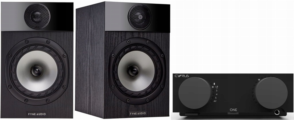 KOLUMNY FYNE AUDIO F301 + WZMACNIACZ CYRUS ONE