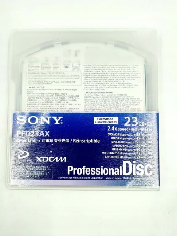 DYSK XDCAM SONY PFD23A 23GB - 15376426975 - oficjalne