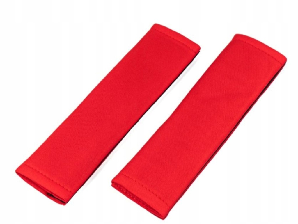 NAKŁADKI NA PASY BEZPIECZEŃSTWA CZERWONE 2PCS SET AMIO03239