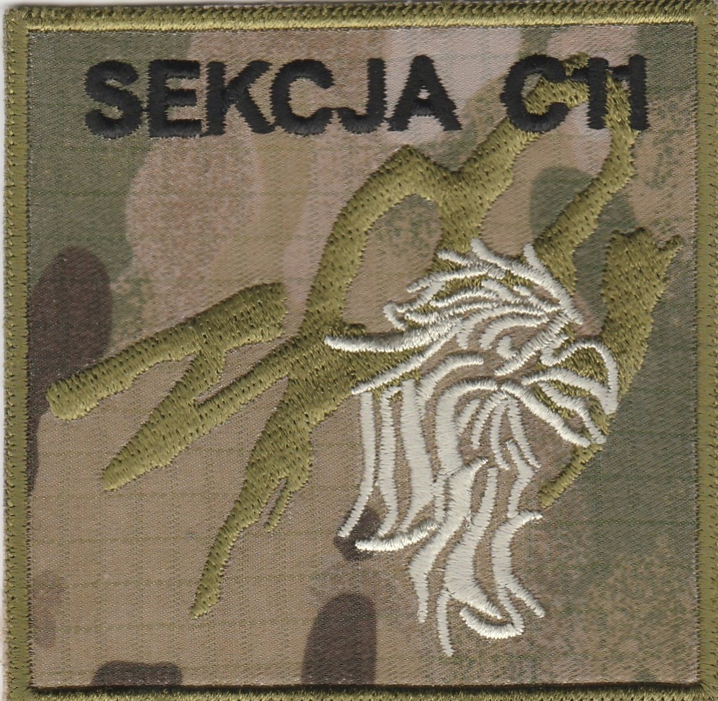 Naszywka GROM Sekcja C-11 saperska bo z kłobukiiem