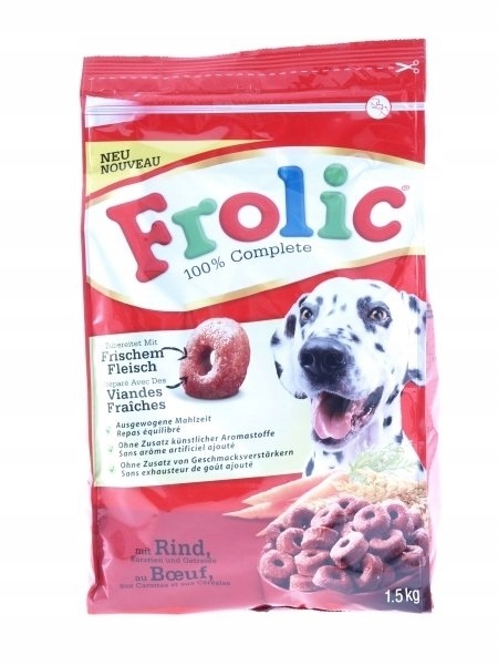 Karma dla Psa Frolic 1 5 kg - 12807065030 - oficjalne archiwum Allegro