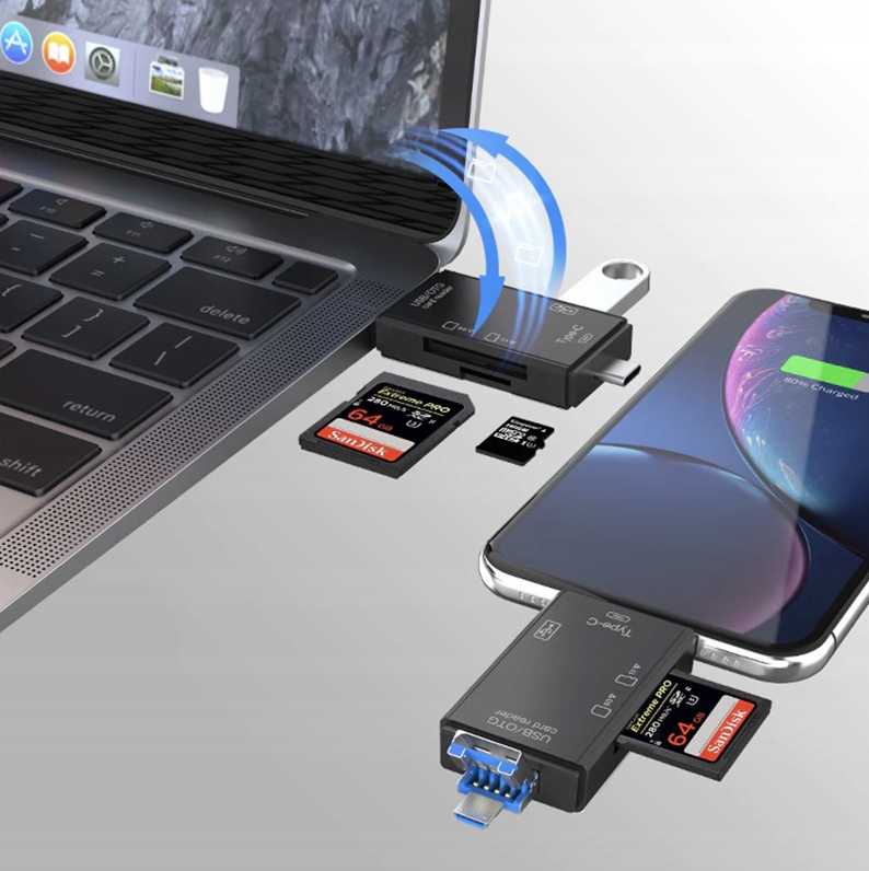 Купить Устройство чтения SD-карт MICROSD USB MICRO USB USB-C 5 в 1: отзывы, фото, характеристики в интерне-магазине Aredi.ru