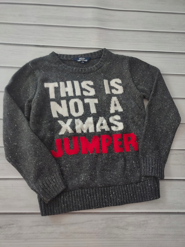 Matalan Sweterek świąteczny dla chłopca r. 128