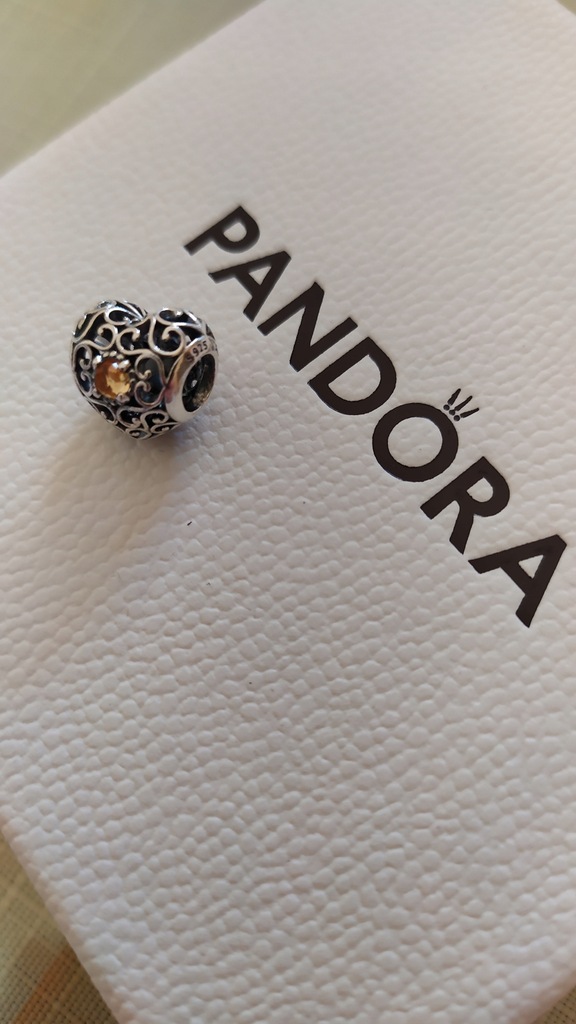 PANDORA charms urodzinowy LISTOPAD kamień ORYGINAŁ