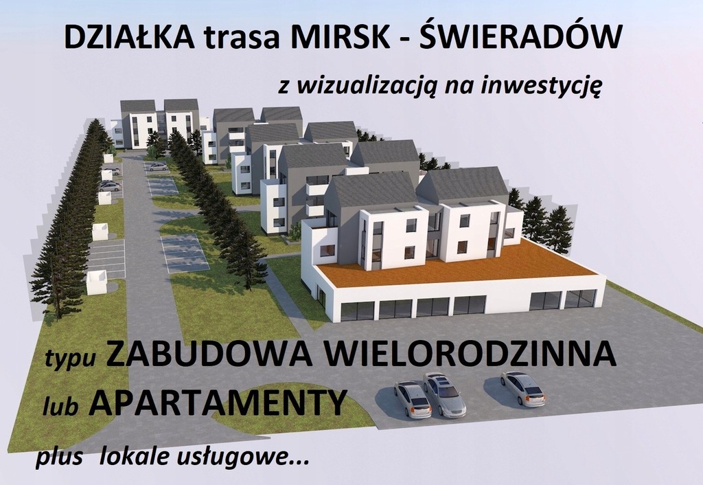 Działka na trasie Mirsk Świeradów z Wizualizacją