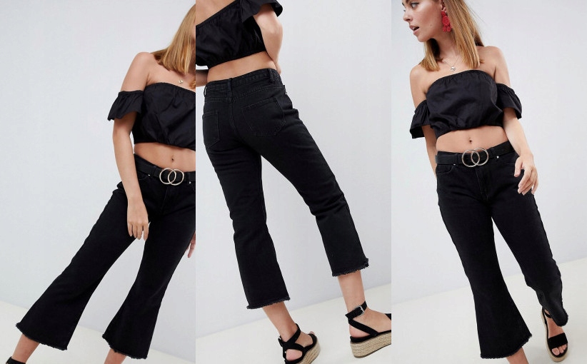 B8C504*MISSGUIDED PETITE JEANSOWE SPODNIE 38 M U00