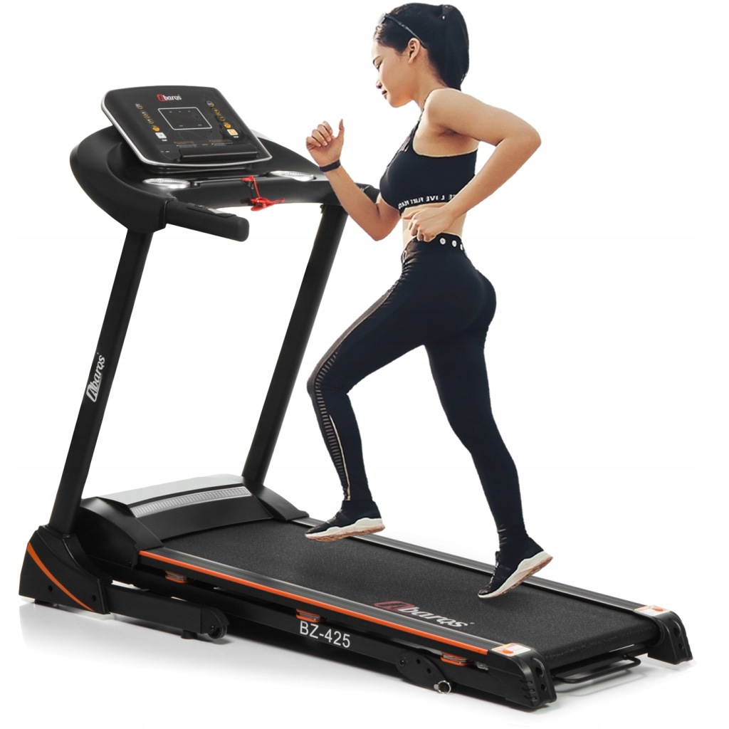 Bieżnia Domowa Elektryczna 17km/h 130kg Treningowa pas 42cm 3KM amortyzacja