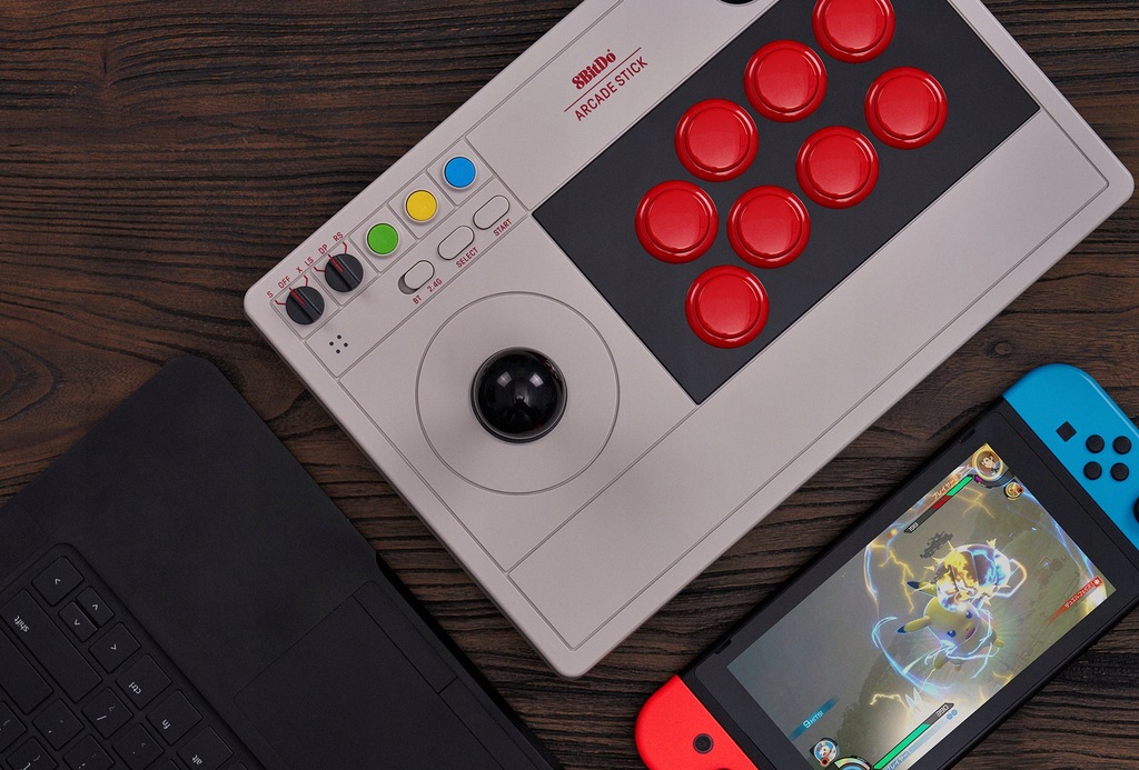 Купить 8BitDo Arcade Stick 2.4G BT USB-джойстик для ПК: отзывы, фото, характеристики в интерне-магазине Aredi.ru