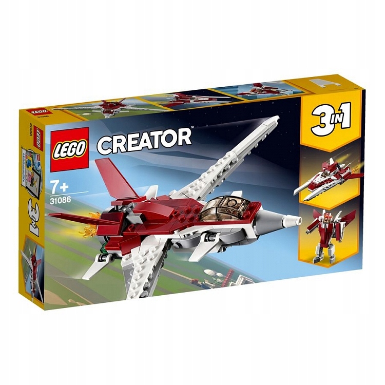 LEGO CREATOR 31086 FUTURYSTYCZNY SAMOLOT 3W1