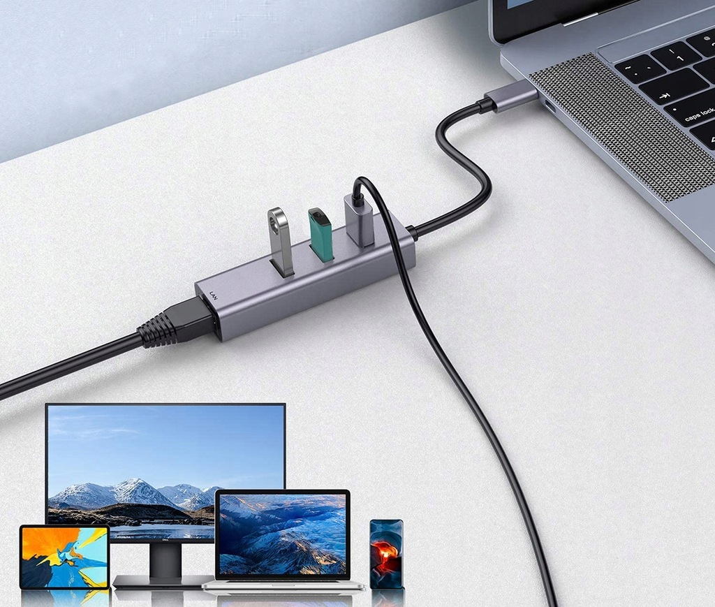 Купить ГИГАБИТНАЯ СЕТЕВАЯ КАРТА USB-C LAN 1000 Мбит/с — RJ45: отзывы, фото, характеристики в интерне-магазине Aredi.ru