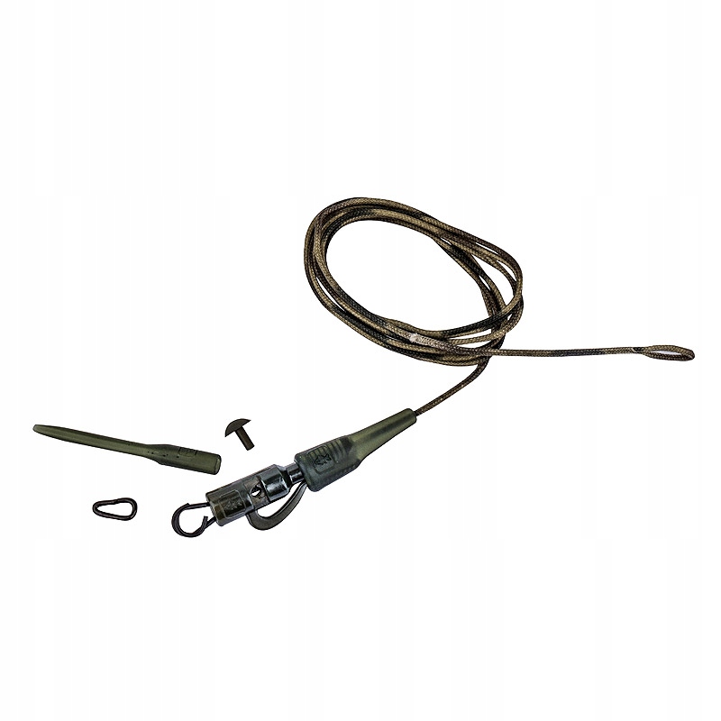 Safetly Clip QC Link Metal Core Leader 80cm 45lbs