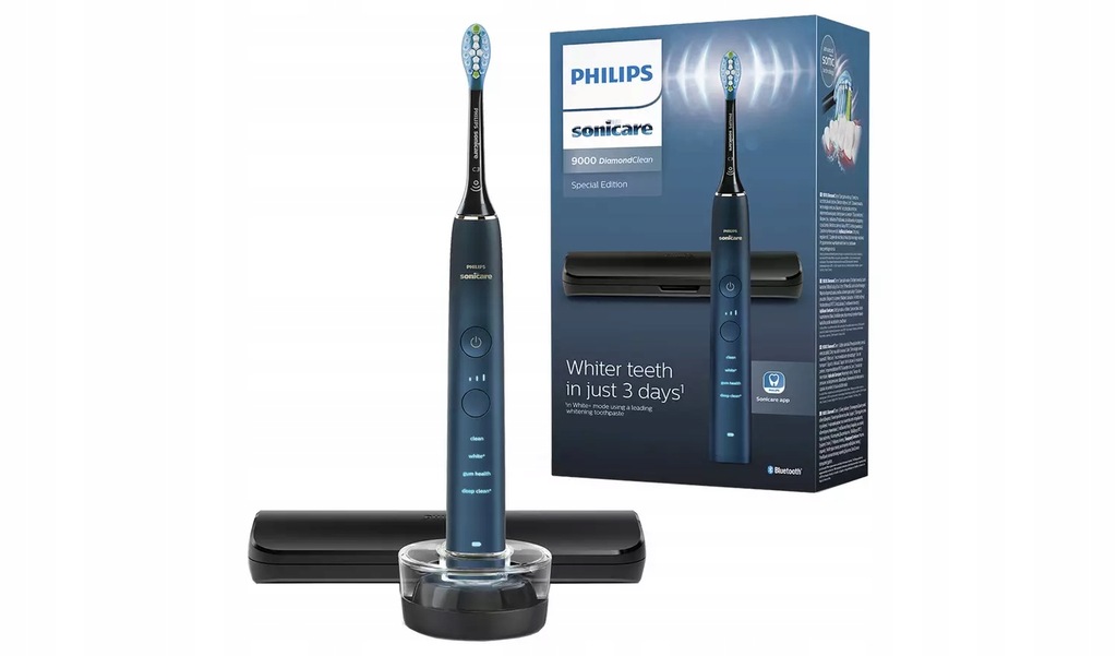 Szczoteczka soniczna Philips Sonicare DiamondClean 9000 Series UŻYWANA OPIS