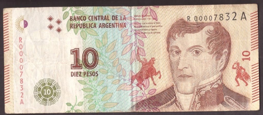 Argentyna - banknot - 10 Pesos