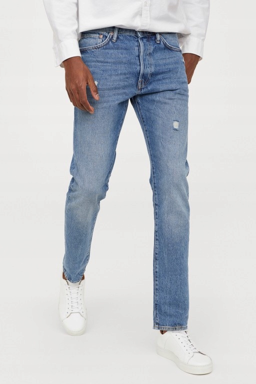 25I025 H&M__MC4 SPODNIE JEANS__W33/L32