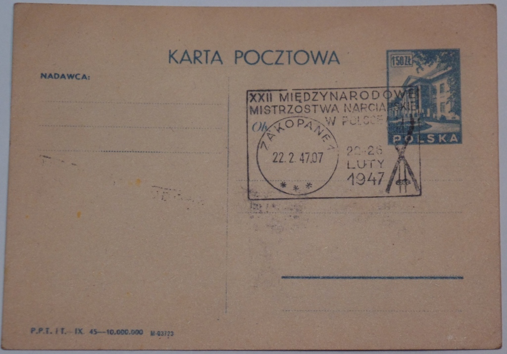 XXII Mistrzostwa Narciarskie w Polsce - 1947 rok !