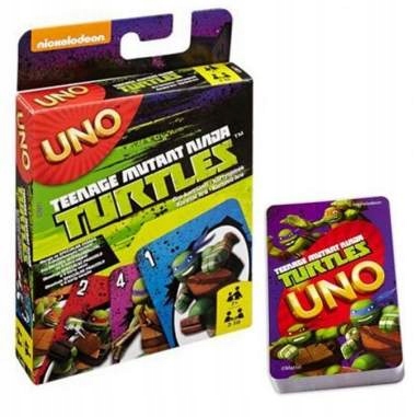 uno GRA KARTY TURTLES żółwie ninja MATTEL