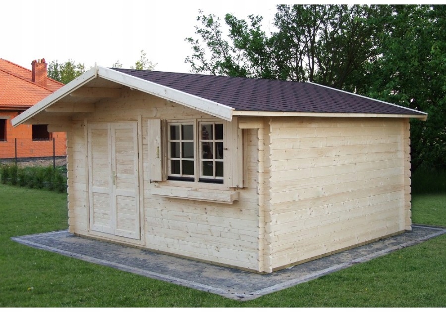 Domek letniskowy drewniany na działkę 4.5x4m 44mm