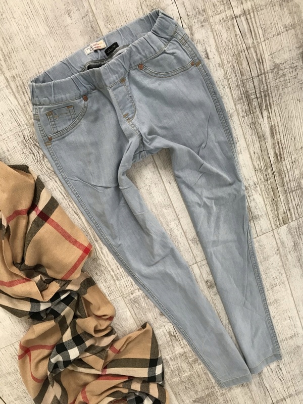 RIVER ISLAND treginsy jeans uciągliwe RURKI 32/34