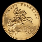 Moneta o nominale 2 złote 450 LAT Poczty Polskiej