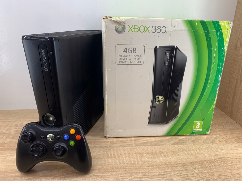 Konsola Xbox 360S Slim 4GB pad |ORG.OPAKOWANIE| !!OKAZJA!!
