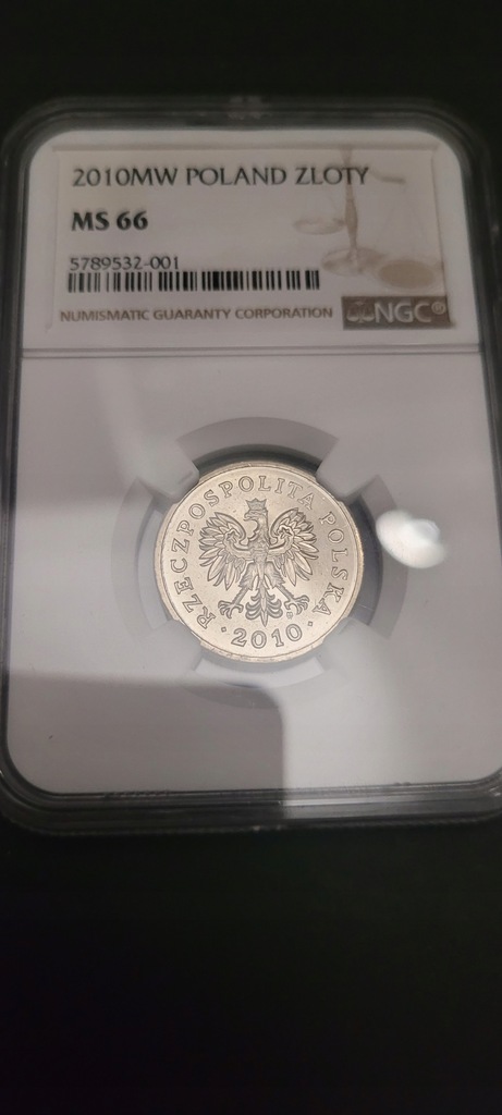1 złoty 2010 NGC MS 66