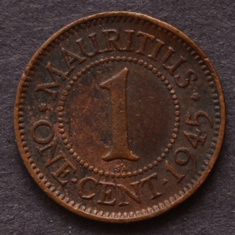 Mauritius - 1 cent 1945