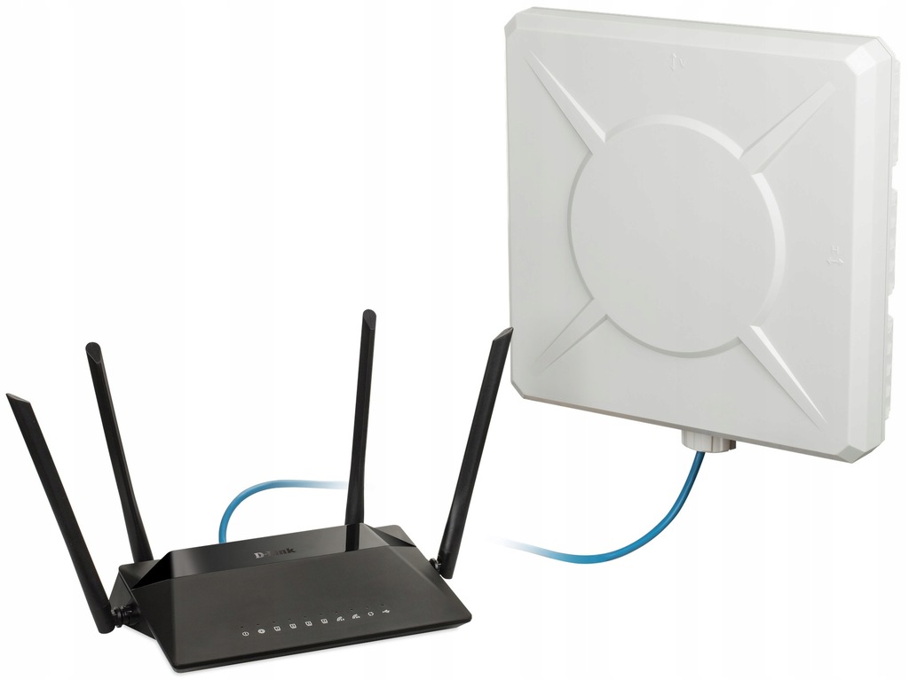 Modem WiFi LTE 4G na kartę SIM z anteną zewnętrzną 10896164684