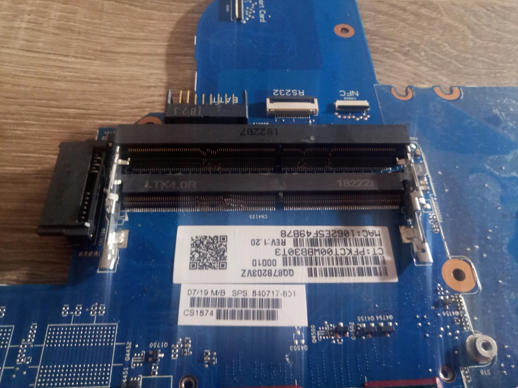 Płyta główna HP Probook 650 640 G2 uszkodzona i5