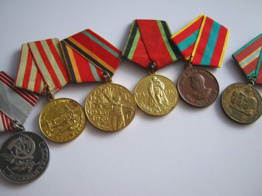 MEDAL ODZNACZENIE ZSRR KOLEKCJA 6 SZTUK