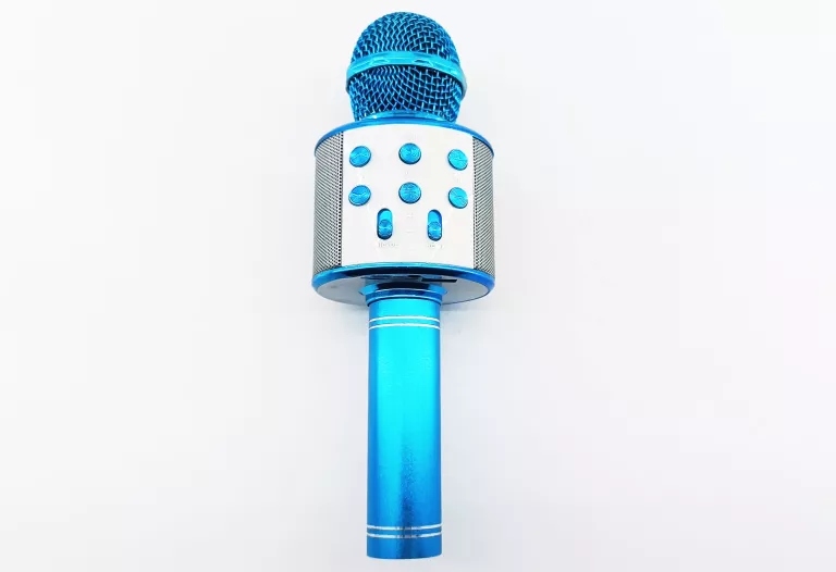 MIKROFON KARAOKE WS-858 NIEBIESKI