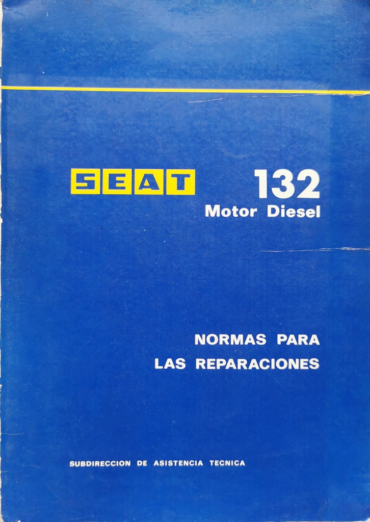 Seat 132 Motor Diesel Normy dotyczące napraw