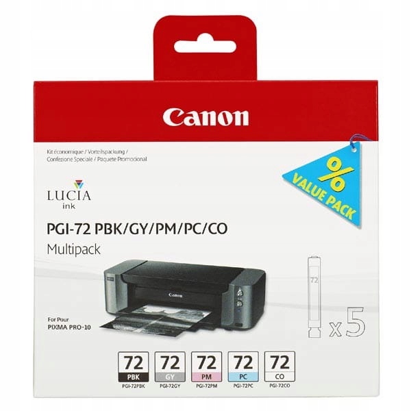 Canon oryginalny ink / tusz PGI72, PBK/GY/PM/PC/CO