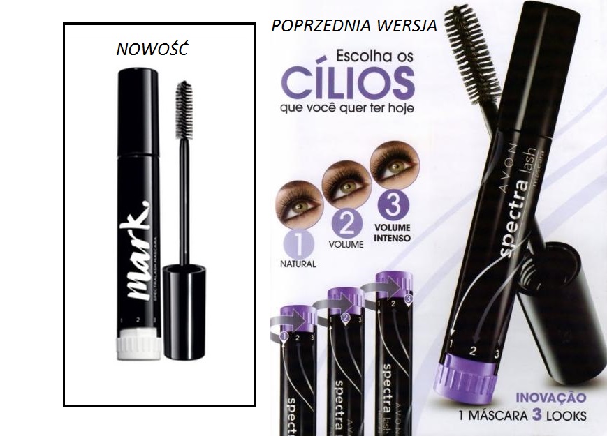 AVON TUSZ DO RZĘS MASCARA SPECTRA lash black shock