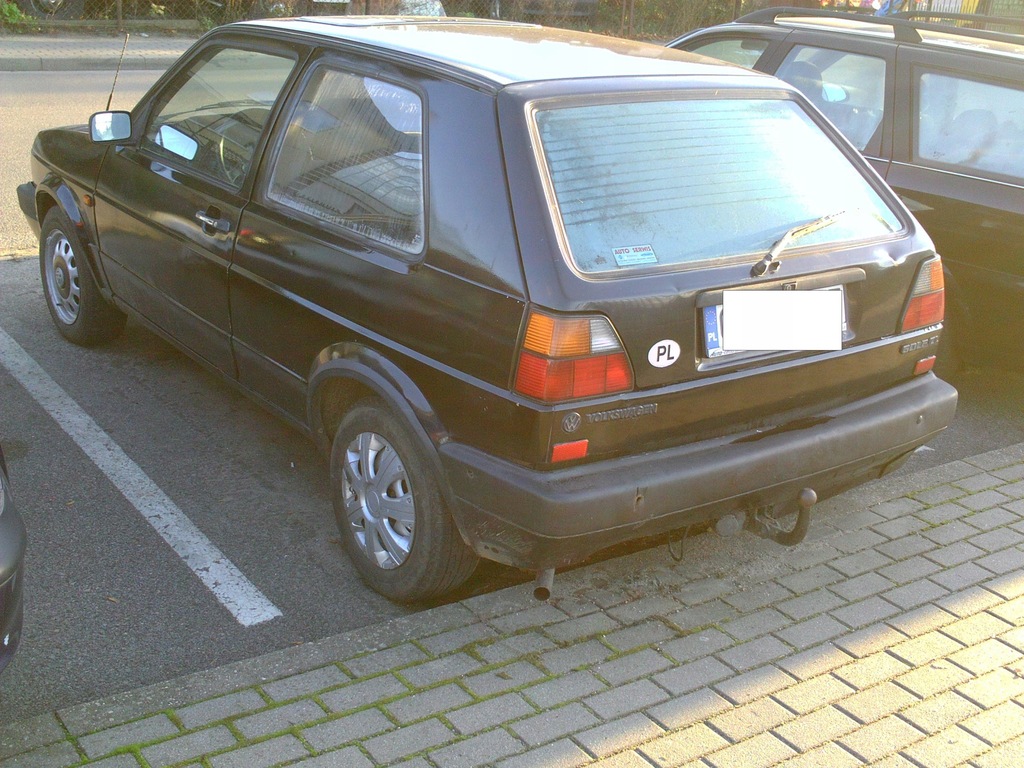 VW golf II 2 zderzak tylny szeroki komplet z belka