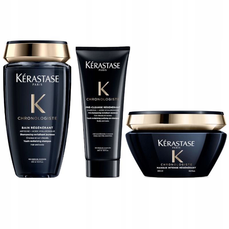 KERASTASE CHRONOLOGISTE ZESTAW KĄPIEL ŻEL MASKA