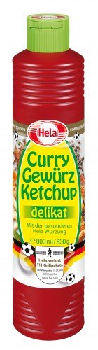 Hela Ketchup Curry Delikat 800 ml