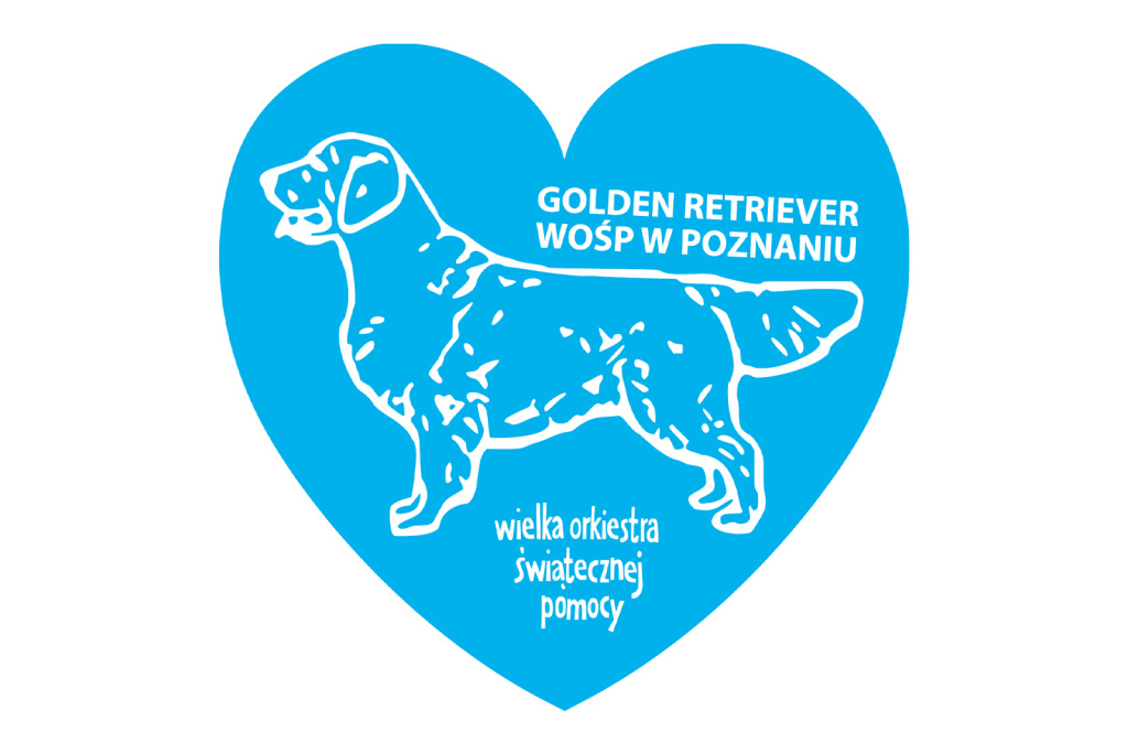 Serduszko Golden Retriever WOŚP 2019 w Poznaniu