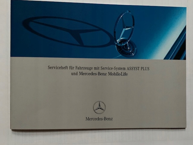 MERCEDES C klasa W204 Książka serwisowa niemiecka